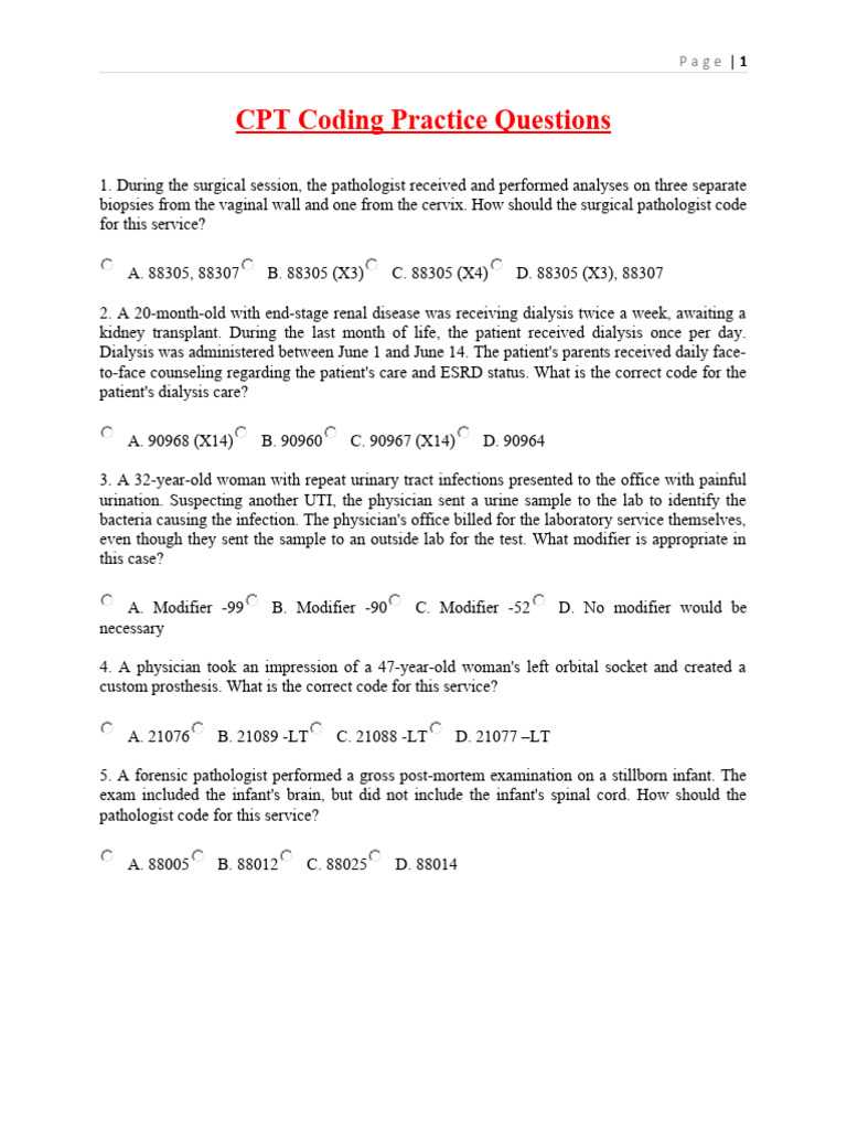 cpt exam question paper with answers