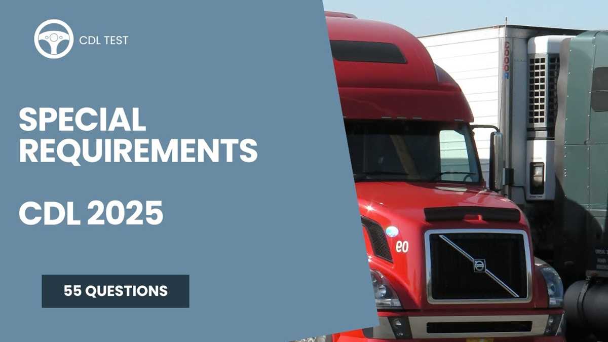 texas cdl special requirements test answers