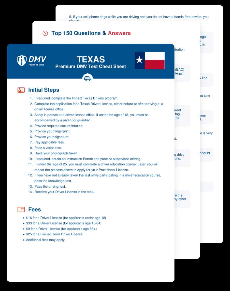 texas permit test answers