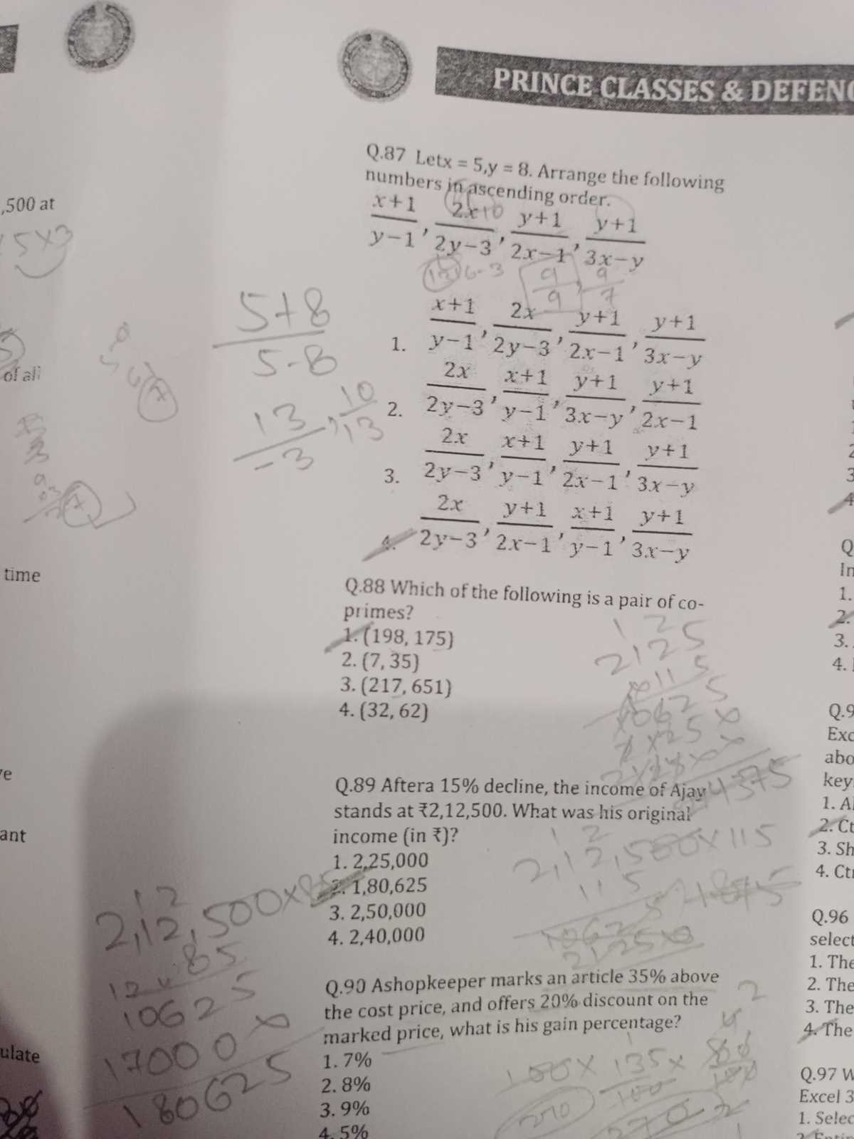 big ideas math chapter 8 test answers