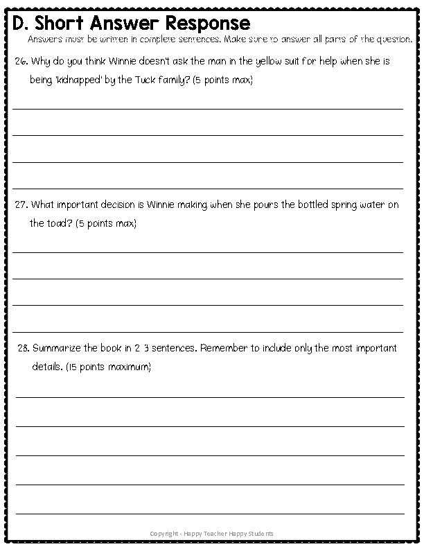 tuck everlasting test questions and answers tuck everlasting test questions and answers