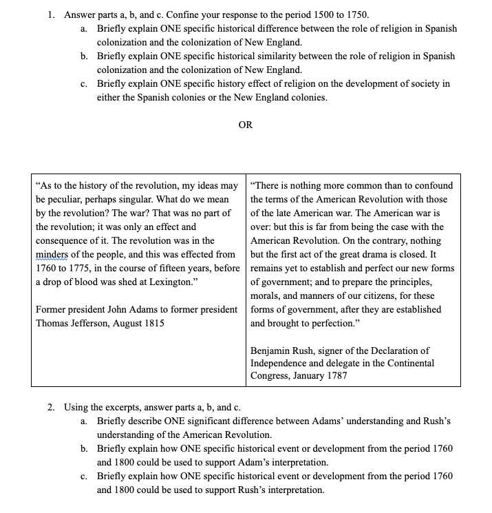 us history final exam questions and answers