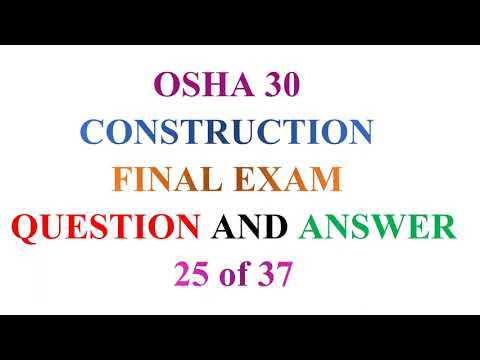 osha exam questions and answers