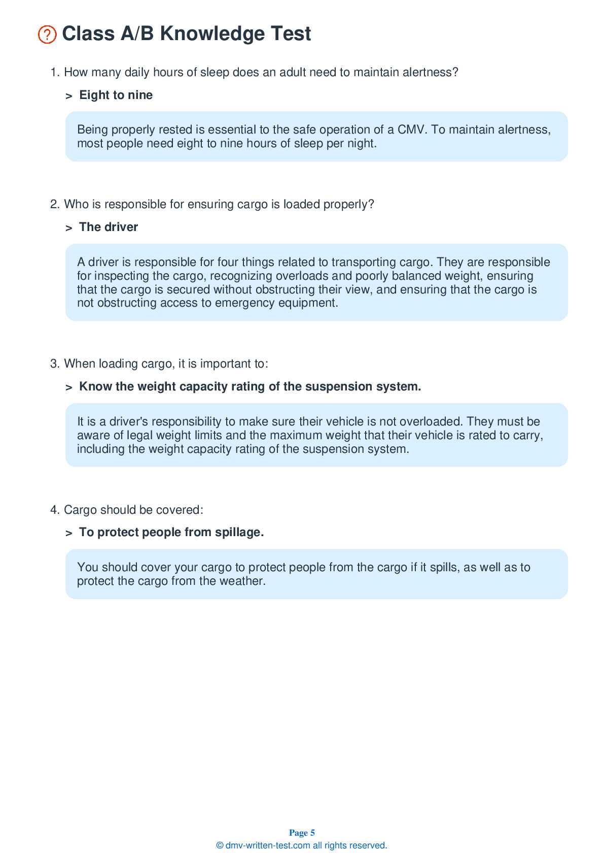 cdl air brake test answers
