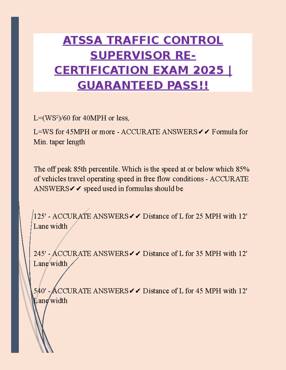 atssa test answers