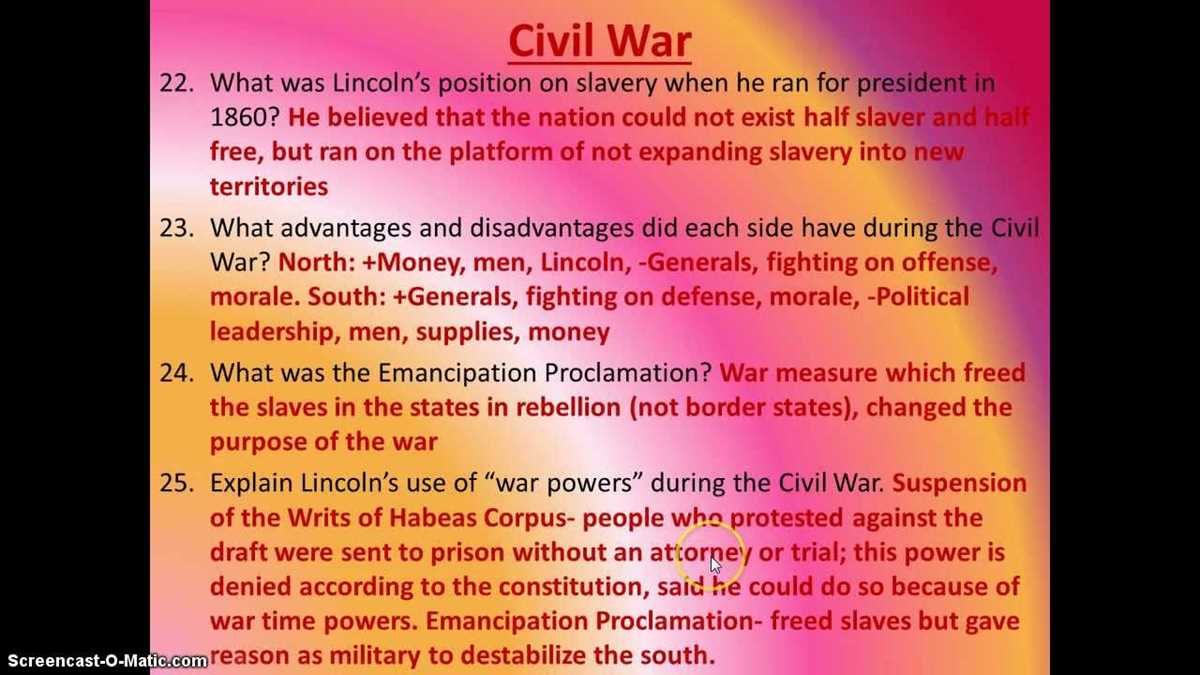 us history midterm exam answers
