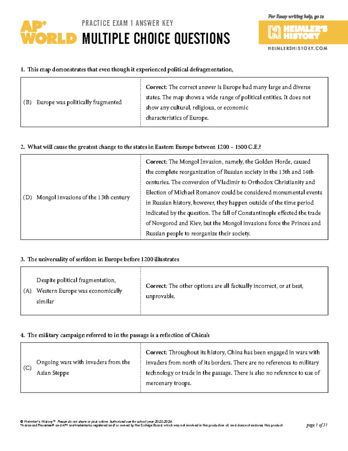 us history preparing for the advanced placement exam answer key