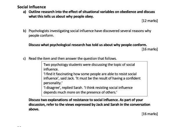 psychology test answers questions