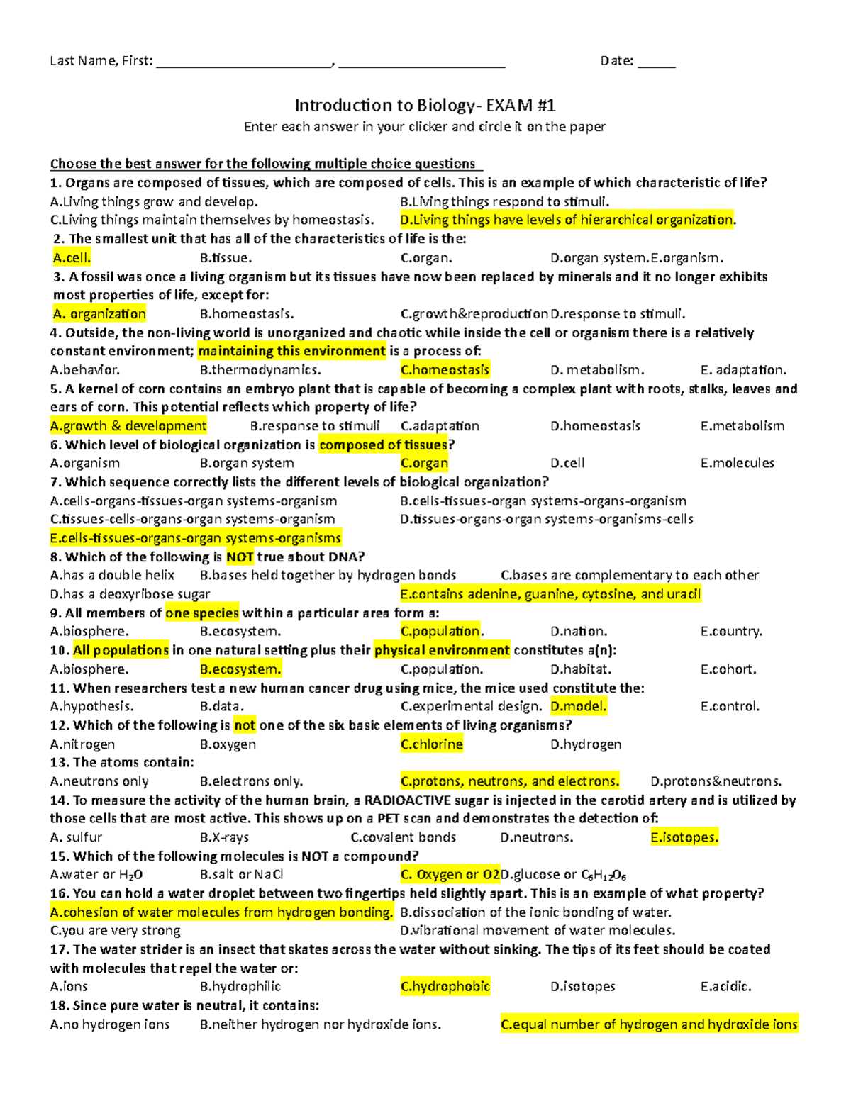 plant biology exam questions and answers