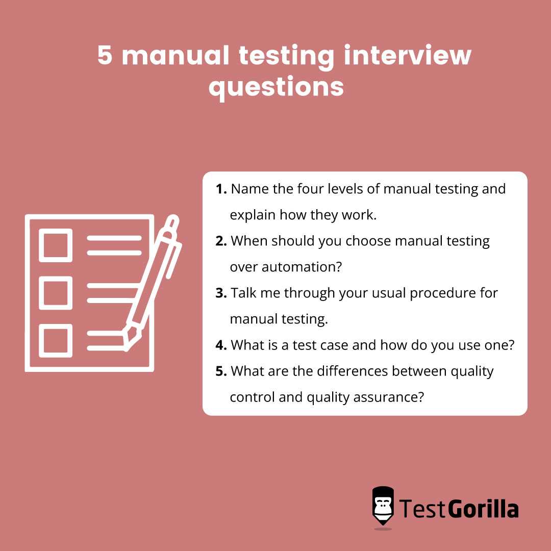 manual testing interview questions and answers