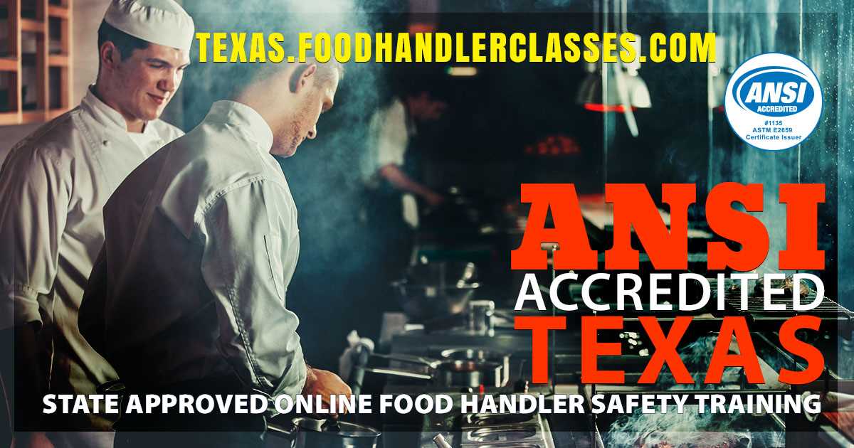 texas food handlers exam answers