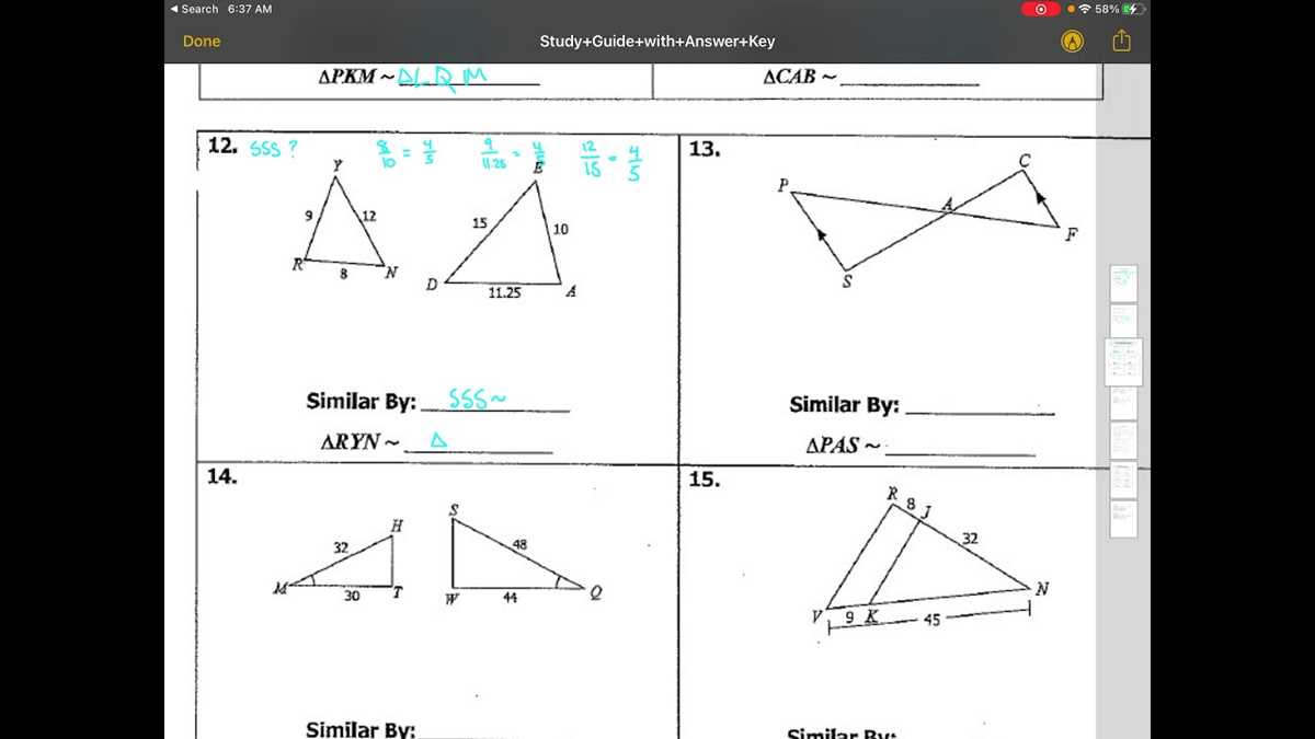 unit 6 test similar triangles answer key all things algebra