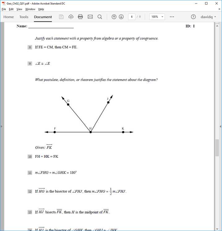 glencoe geometry chapter 2 vocabulary test answers