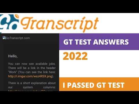 allegis transcription test answers