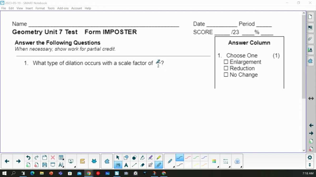 chapter 7 test form 1 geometry answers