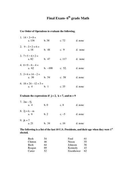 math 110 final exam answers