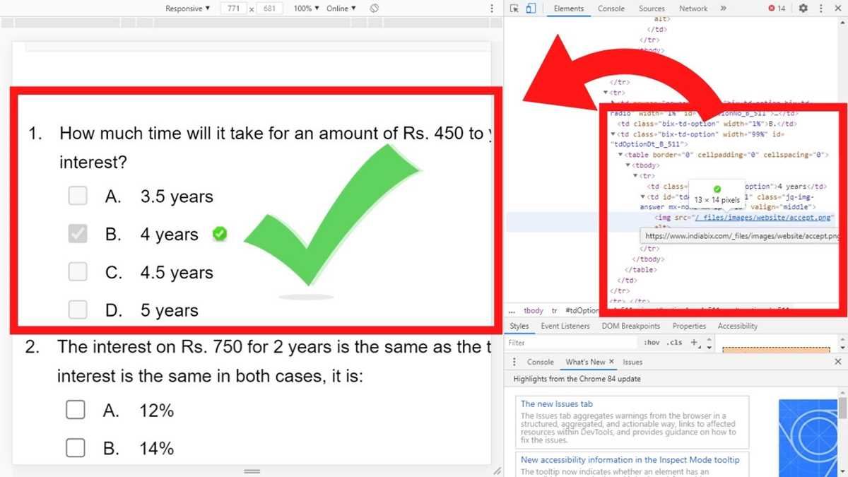 find answers to test