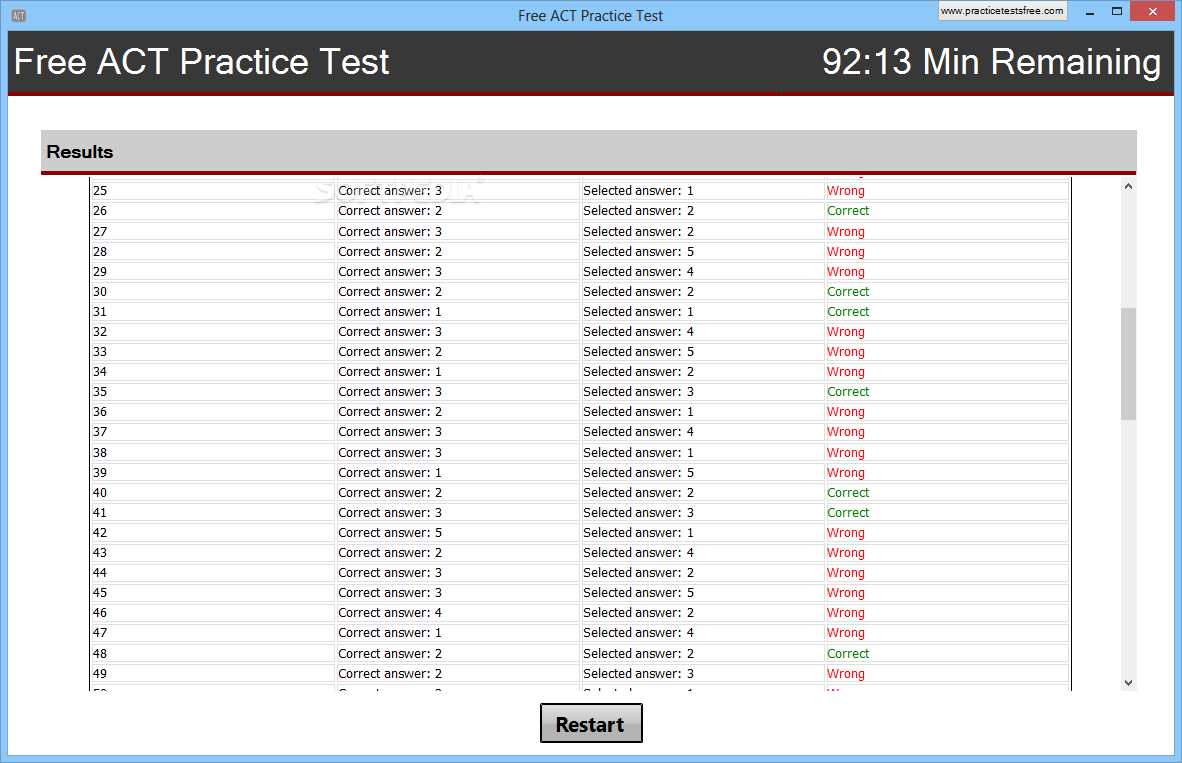 powerprep online practice test 1 answers