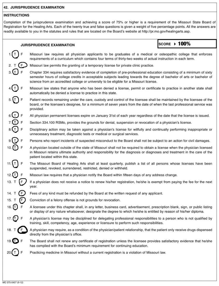 arkansas physical therapy jurisprudence exam answers