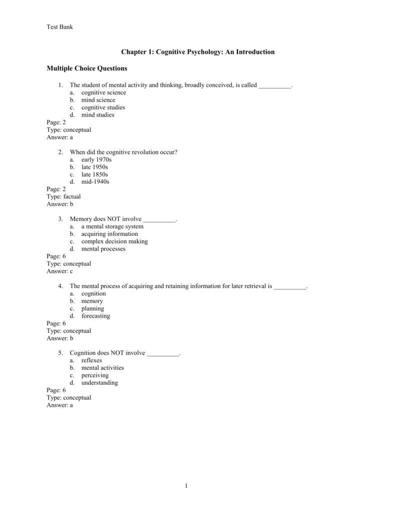 chapter 1 test form a approaches to psychology answers