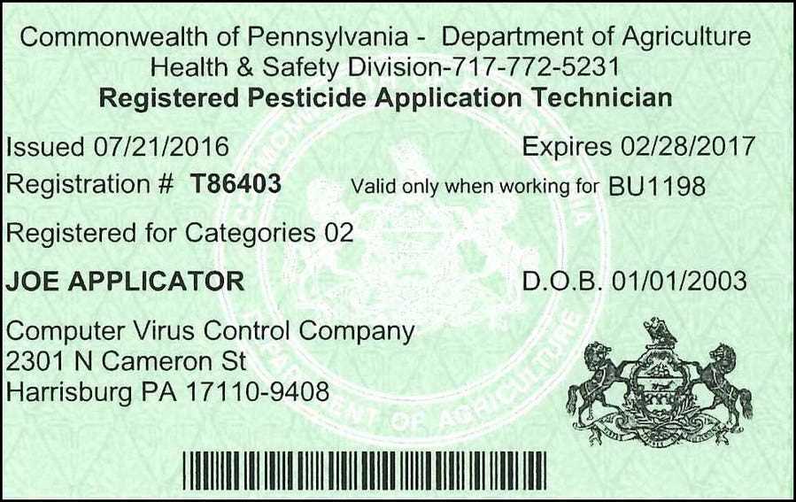 illinois private pesticide applicator test answers