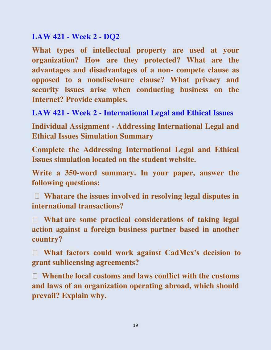 intellectual property exam questions and answers