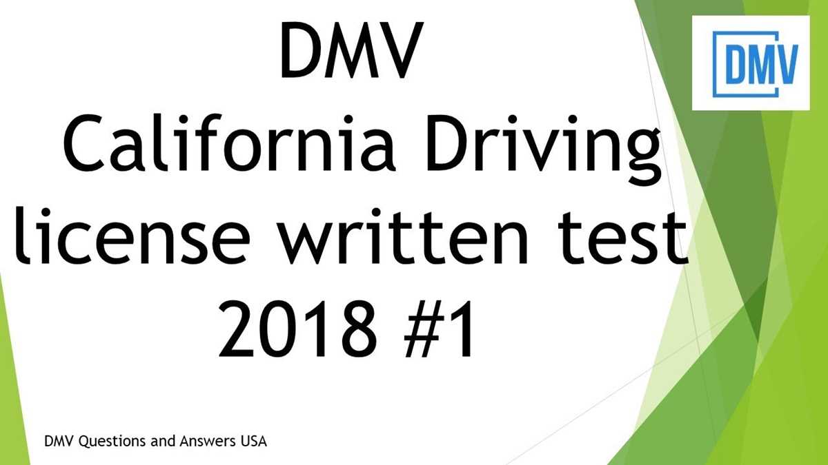 california dmv driving test questions and answers