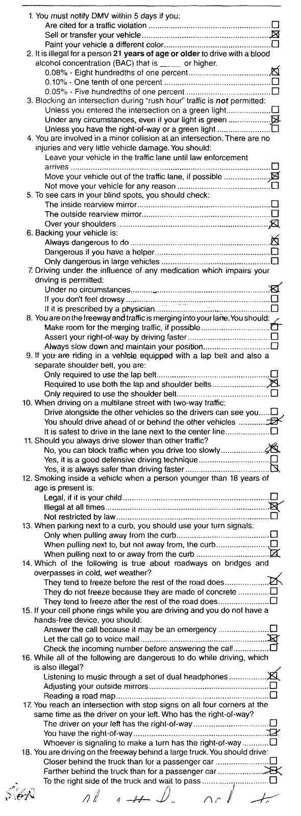 california dmv hazmat test answers