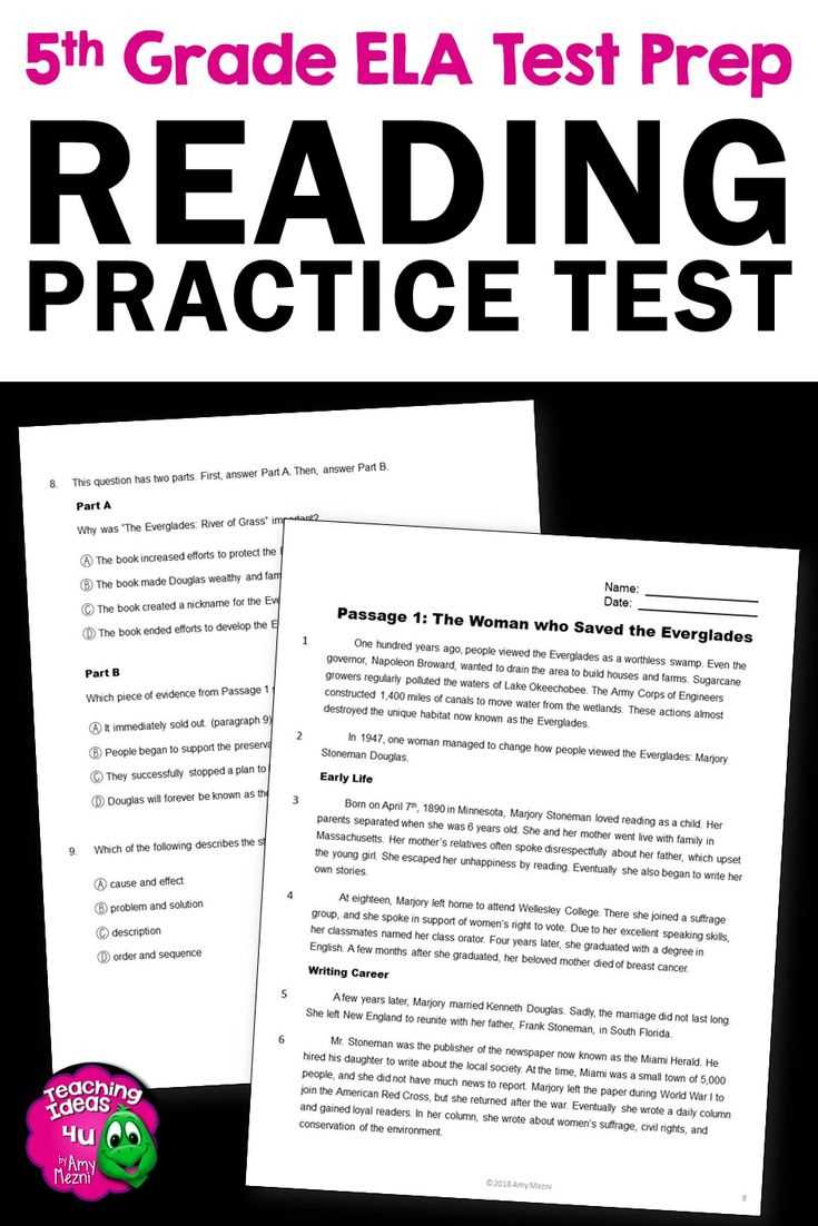 7th grade ela state test answer key
