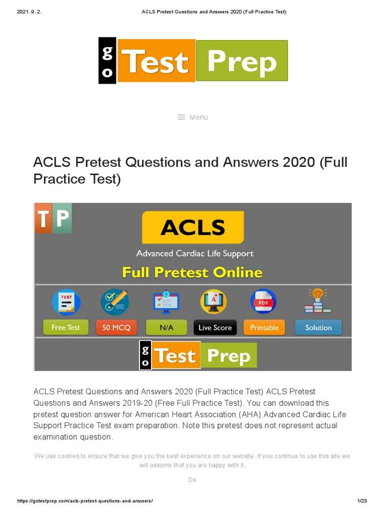 acls online exam for instructor led training answers