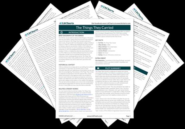 the things they carried test answers