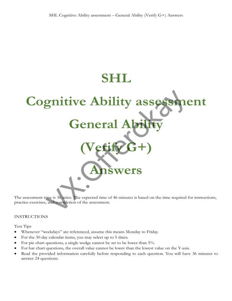 shl general ability test 46 minutes answers
