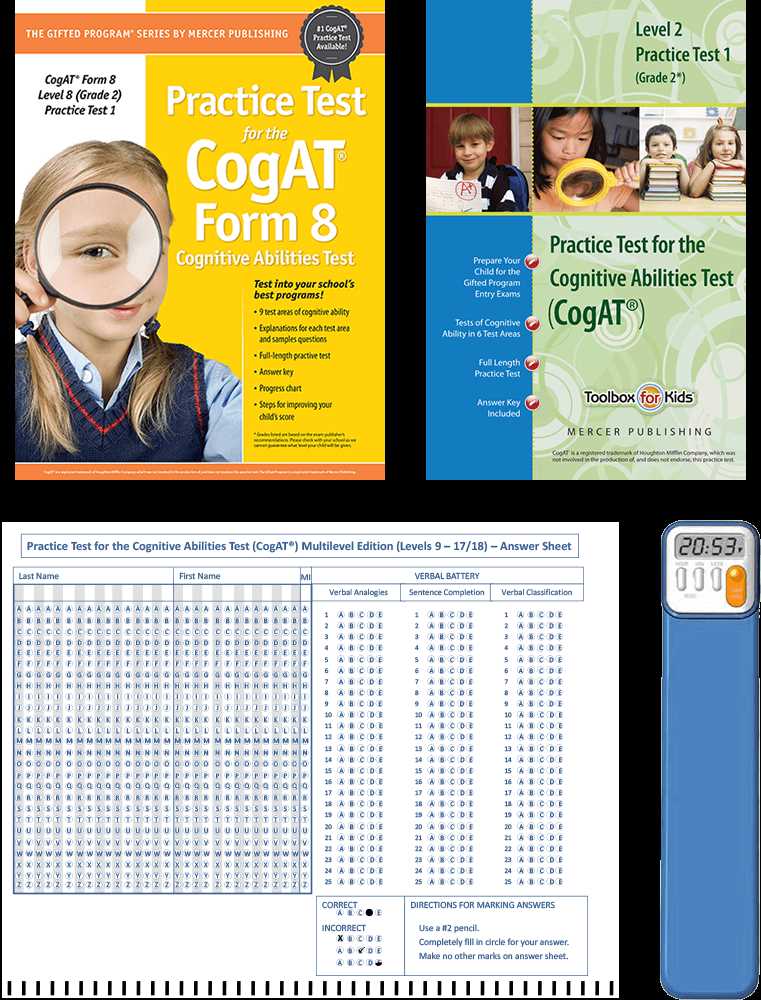 cogat test answer sheet