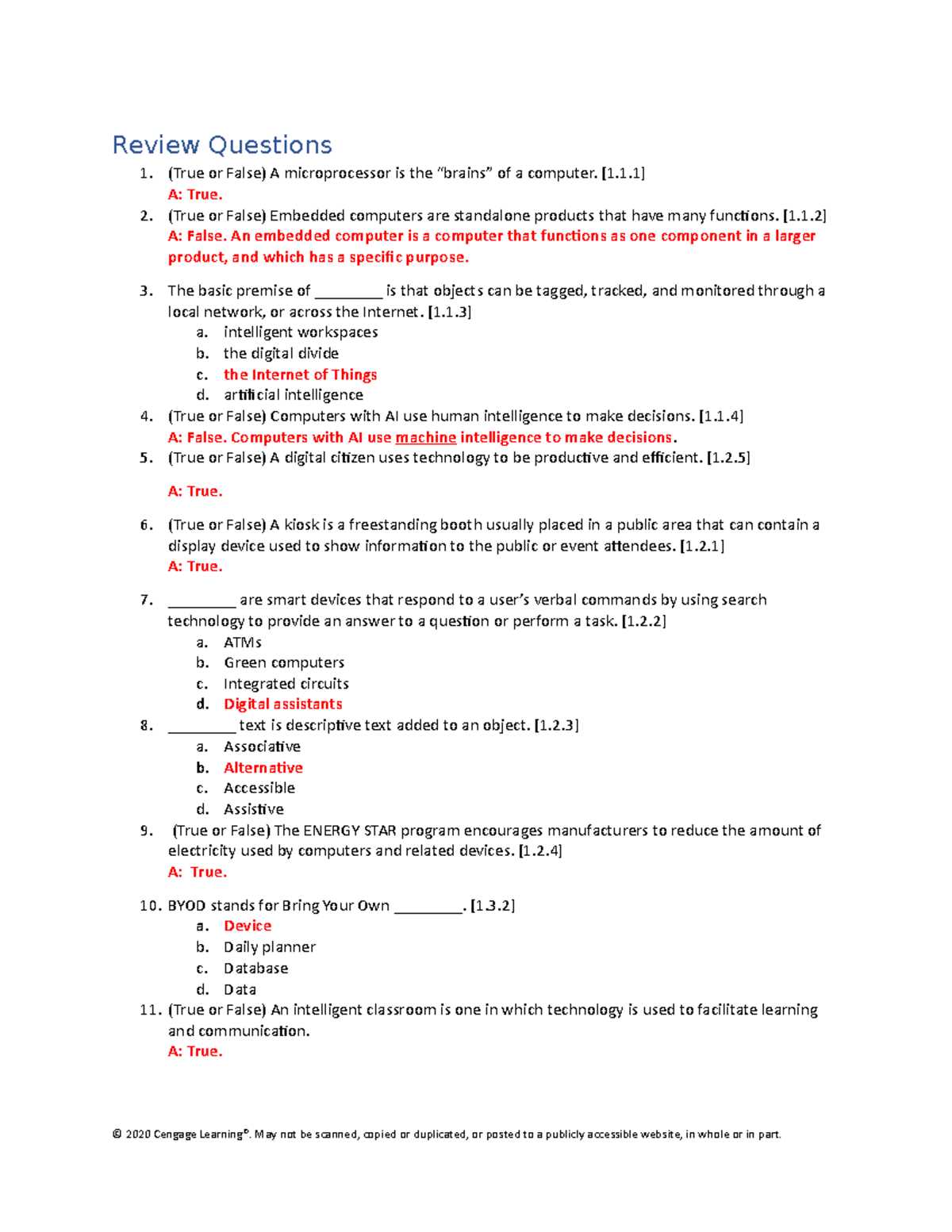 ssd module 1 test answers
