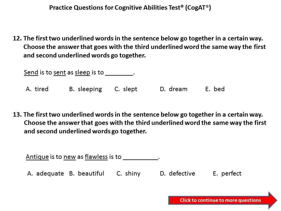 are there right and wrong answers on a cognitive test are there right and wrong answers on a cognitive test