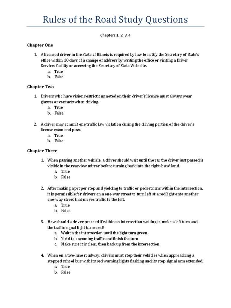 permit test study guide illinois answers
