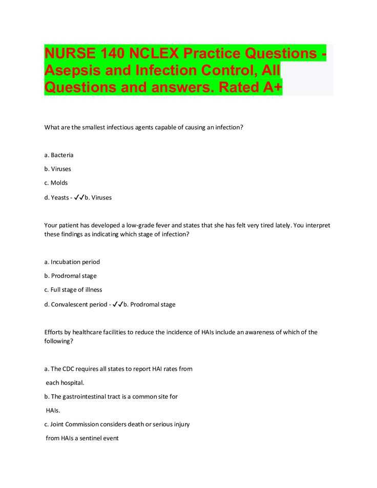 nursing practice test questions with answer key