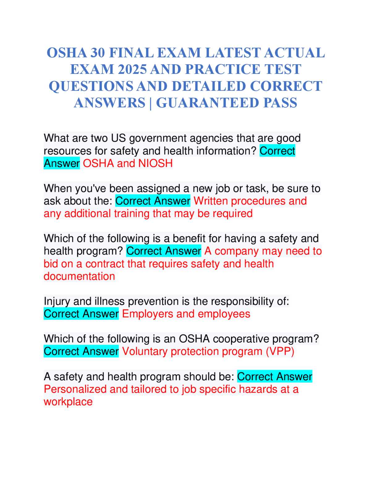 osha 30 excavation exam answers osha 30 excavation exam answers